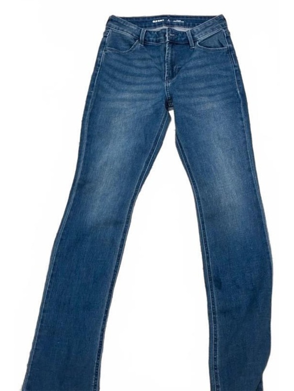 Old Navy NWT Wow Bootcut Jeans Womens 2 Long Mid Rise Medium Wash Denim